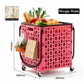 Foldable Shopping Cart with 360 Degree Swivel Wheels