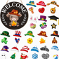 🎄 Interchangeable Gnome Welcome Sign – Wooden Seasonal Hanging Decor for Christmas, Halloween & Home Entryway