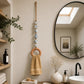 Decorative Beaded Towel Hanger with Wooden Ring