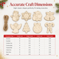 8 Piece Carved Wood Slice Christmas Tree Hanging Ornaments Set with Hemp Ropes for Holiday Party Home Decor
