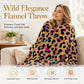 🛋️ LAST DAY 50% OFF! ✨ Ultra-Soft Leopard Print Throw Blanket – Cozy Warmth Without Bulk, Machine-Washable Polyester & 4 Size Options – Bold Style for Every Corner of Your Home 🐆