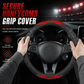 Universal Non Slip Car Steering Wheel Cover Sporty Soccer Honeycomb Texture Steering Wheel Protector