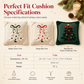⏳🔥LIMITED-TIME 50% OFF! ⏰Embroidered Christmas Tree Throw Pillow Cover with Bow (45x45cm) | Decorative Cushion Cover for Living Room Sofa🎄🧸