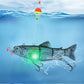 Multi-Jointed Electronic Fishing Lure with LED Light