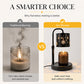 ❄️Retro Snowflake Candle Warmer Lamp | Decorative Candle Melting Lamp for Home Decor & Bedroom
