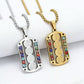 🛡️ 50% OFF! ✨ Men's Protective Pendant – Bold Stainless Steel Design, Vintage Religious Detailing & Colorful Stone Accents – Streetwear Edge with Everyday Confidence 🔱