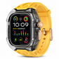 Integrated Smartwatch Band with Protective Case Color Blocking Translucent Sport Strap for 40mm 41mm 42mm 44mm 45mm 46mm 49mm