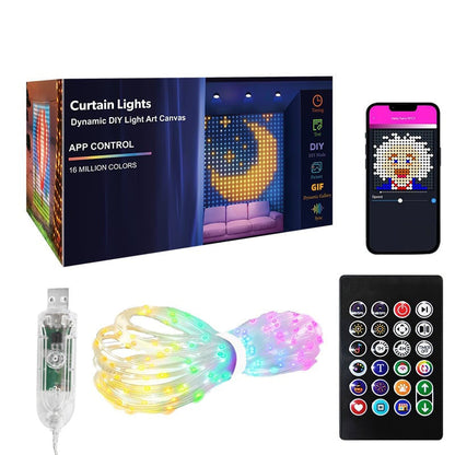 Waterproof LED Curtain String Lights