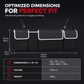 Multifunctional Oxford Cloth Car Trunk Organizer Backseat Hanging Storage Bag for SUV Black 90x12x25cm