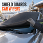 Thickened Magnetic Car Windshield Sun Shade and Snow Cover Waterproof Half Car Cover with Reflective Strips