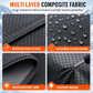 Thickened Magnetic Car Windshield Sun Shade and Snow Cover Waterproof Half Car Cover with Reflective Strips