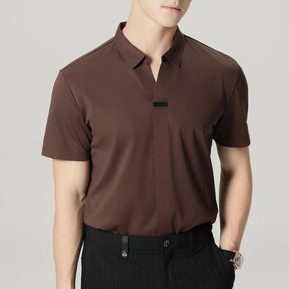 Men’s Summer V-neck Business Casual Shirt