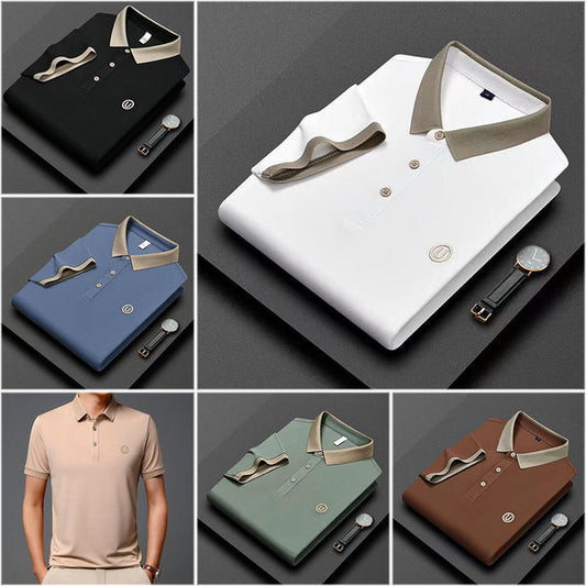 🔥Last Day Sale 50%🔥Men's Casual Embroidery Lapel Short Sleeves