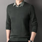 🔥2024 New Year's Hot Sale🔥MEN'S MOCK TWO-PIECE KNIT PULLOVER SWEATER