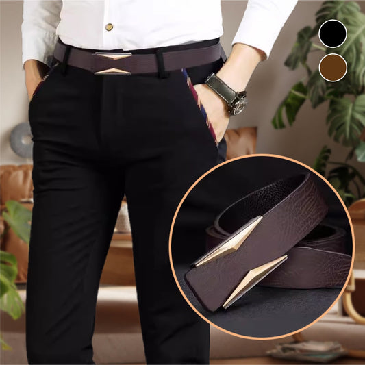 [Gift For Men] Men's Classic Leather Belt 34mm