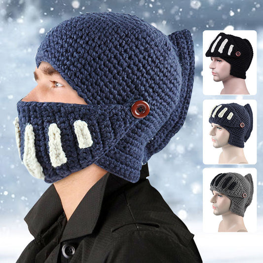 Knight Helmet Knit Hat