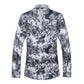 🔥2024 New Year's Hot Sale🔥Stretch Slim Long Sleeve Floral Shirt