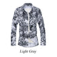 🔥2024 New Year's Hot Sale🔥Stretch Slim Long Sleeve Floral Shirt