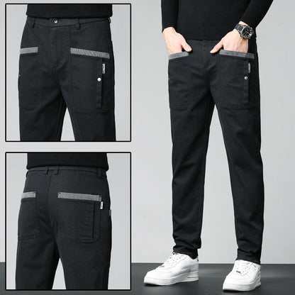 🔥Last Day Sale 50%🔥Men's Casual Stretch Straight Leg Pants with Large Pockets