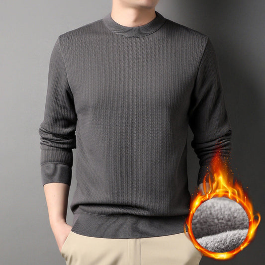 🔥Buy 2 Free Shipping🔥Men’s Thick Plush Lined Knit Bottom Shirt