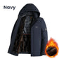 🔥50% OFF & Free Shipping🔥 Men’s Padded Thermal Plush Parka Jacket with Removable Hood